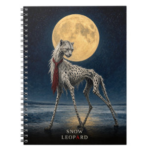 Snow Leopard Cravat gothic Surreal Notebook
