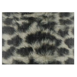 Snow Leopard Cutting Board