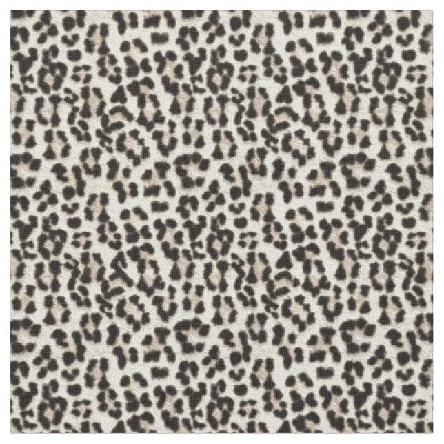 Snow Leopard Fabric (Close Up)