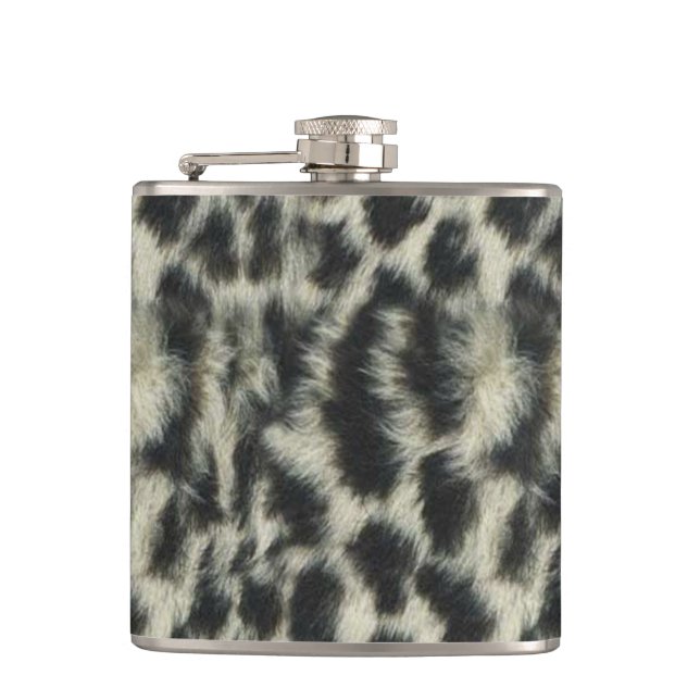 Snow Leopard Flask (Front)