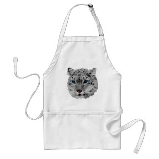 Snow Leopard Fractal Standard Apron