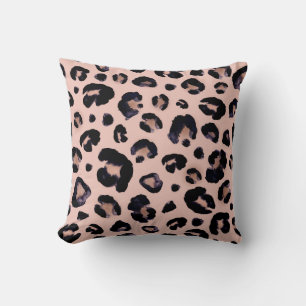Snow Leopard, Hand Drawn Texture. Cushion
