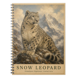 Snow Leopard Himalayan VINTAGE Notebook