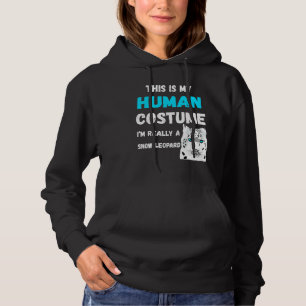 Snow Leopard Human Costume Snow Leopard Cat Hoodie