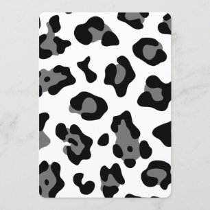 snow leopard invitation