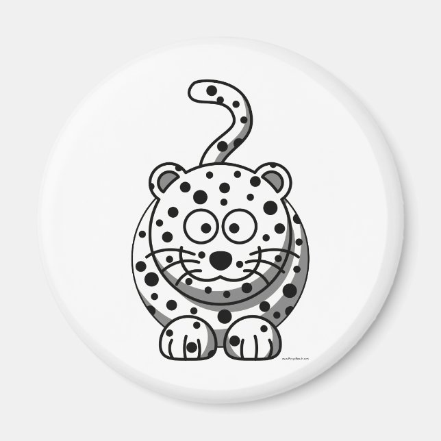 Snow Leopard Magnet (Front)