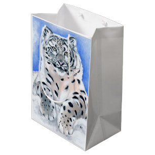 Snow Leopard Medium Gift Bag