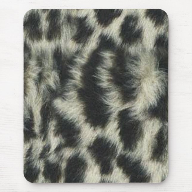 Snow Leopard Mouse Pad (Front)