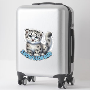 SNOW LEOPARD - NURSERY STICKER