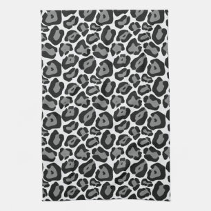 Snow Leopard Pattern Kitchen Towel