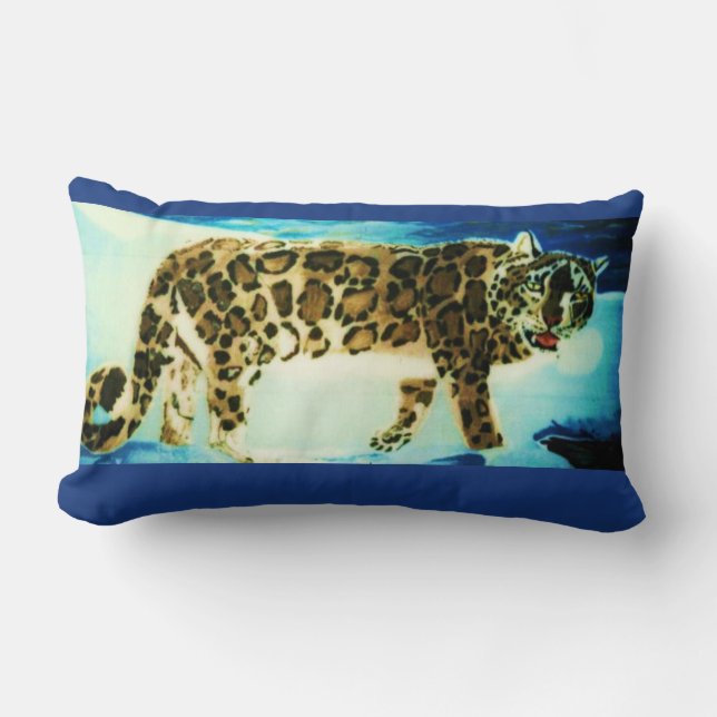 SNOW LEOPARD pillow (Front)