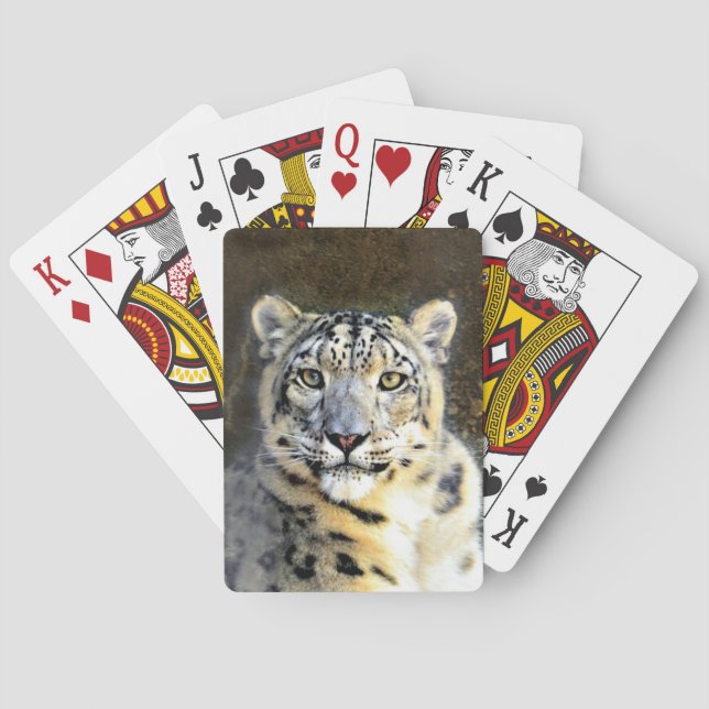 Snow Leopard Playing Cards (Back)