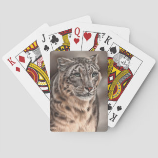 Snow Leopard Playing Cards