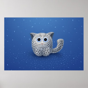 Snow Leopard Poster