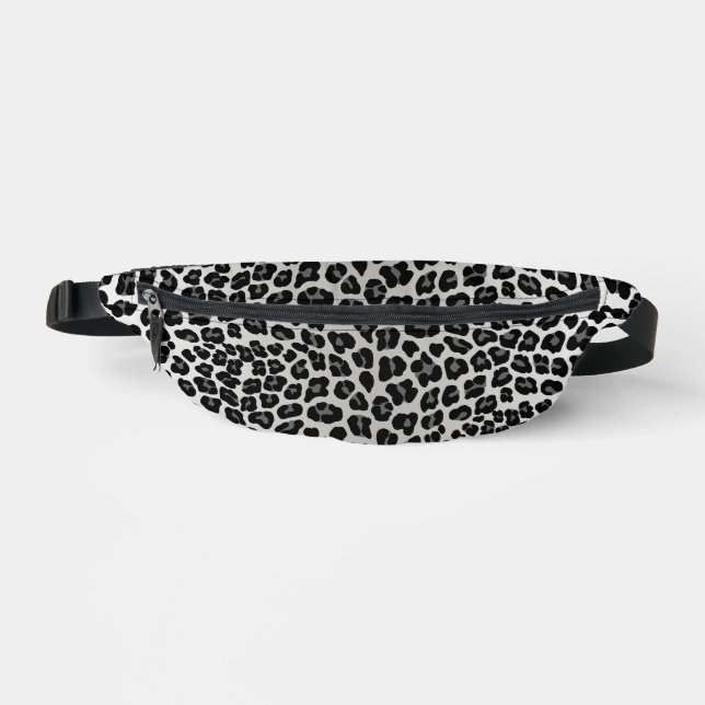 Snow leopard print  bum bags (Front)