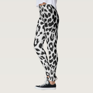 Snow Leopard Print Leggings