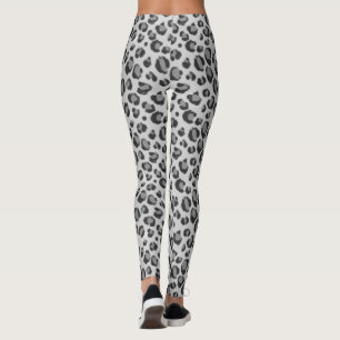 Snow Leopard Print Leggings