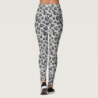 Snow Leopard Print Leggings