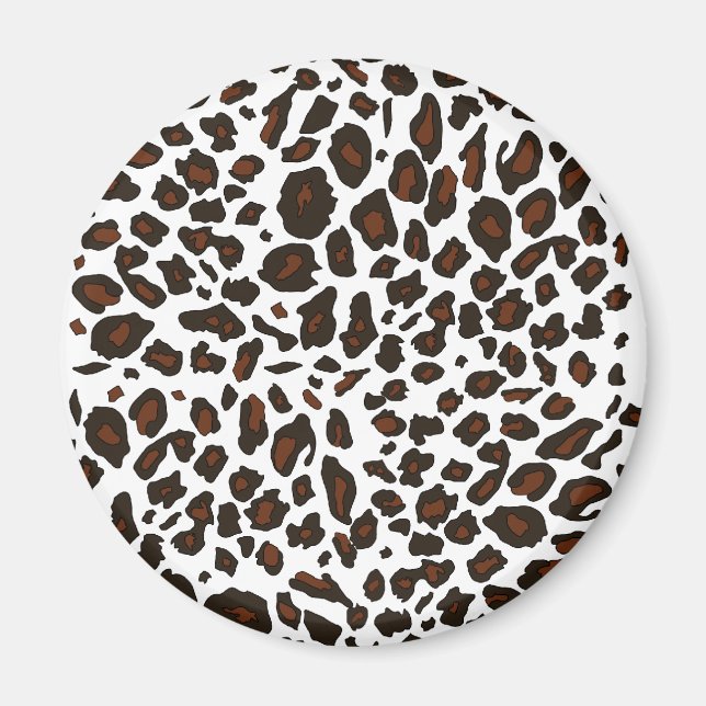 Snow Leopard Print Magnet (Front)