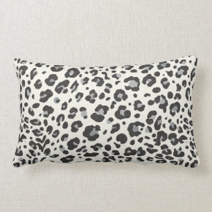 Snow Leopard Print Pillow