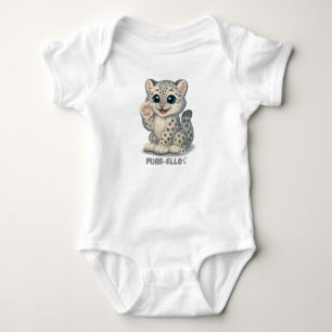 Snow leopard - Purr-ello Baby Bodysuit