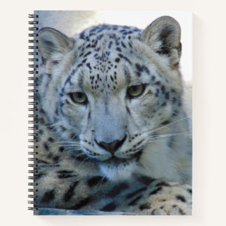 Snow leopard puzzle Spiral Notebook