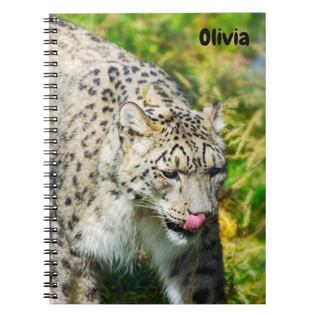 Snow Leopard Spiral notebook (Front)
