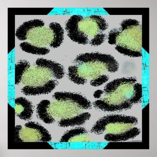 Snow Leopard Spots   Poster