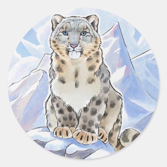 Snow leopard stickers (Front)