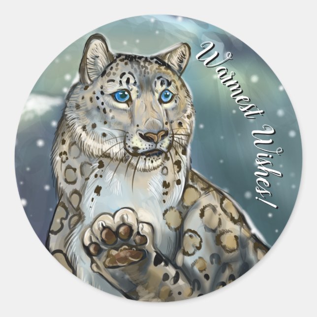 Snow Leopard Stickers (Front)