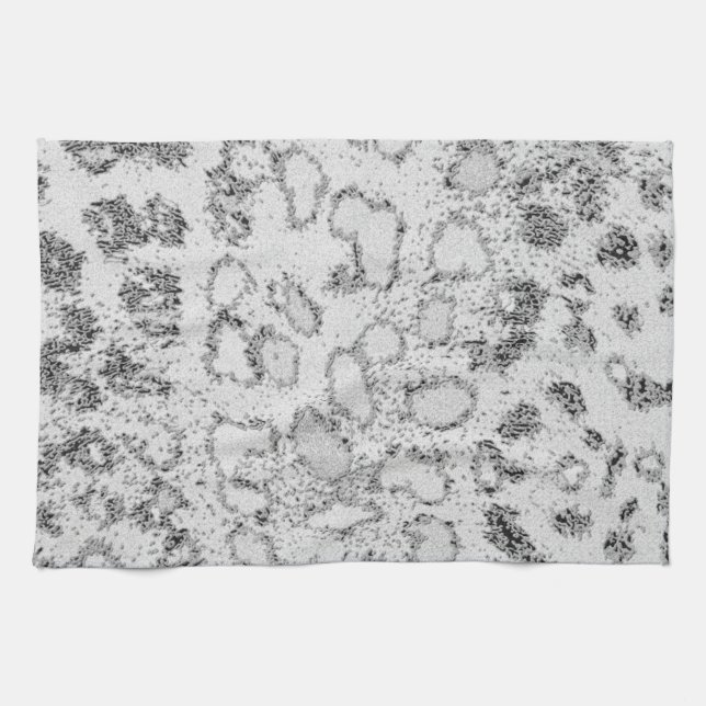 Snow Leopard Tea Towel (Horizontal)