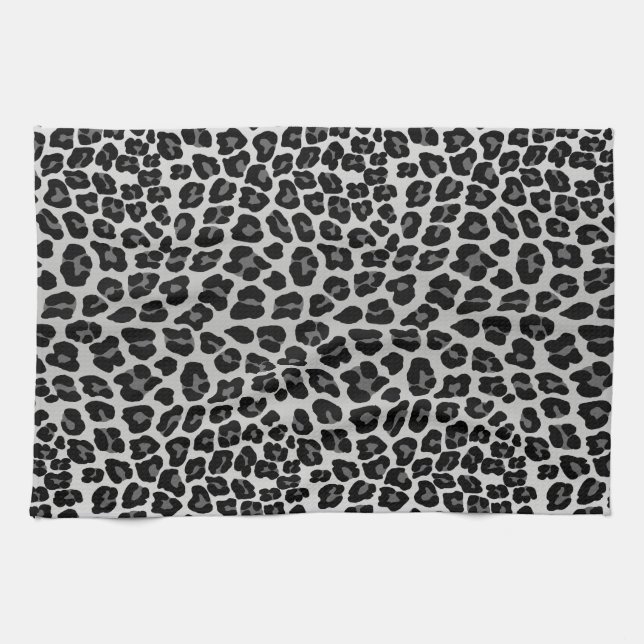Snow leopard tea towel (Horizontal)