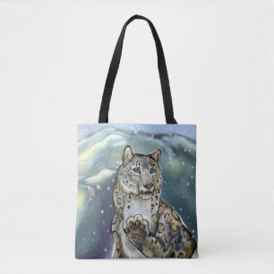 Snow Leopard Tote Bag