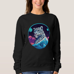 Snow Leopard Wild Animal Snow Leopard Men Women Ki Sweatshirt