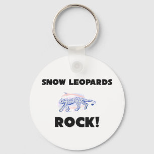 Snow Leopards Rock Key Ring