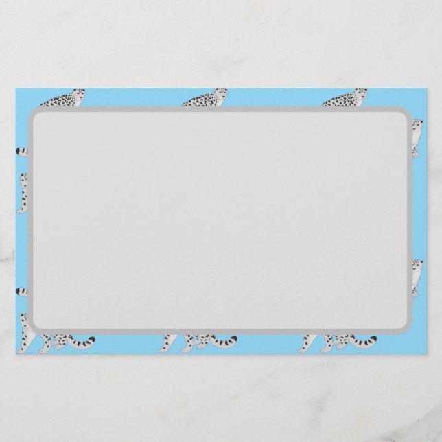 Snow Leopards Stationery (Front)