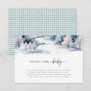 Snow Love   Winter Baby Shower Enclosure Card