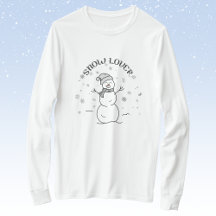 Snow Lover Snowman Long-Sleeve T-Shirt            