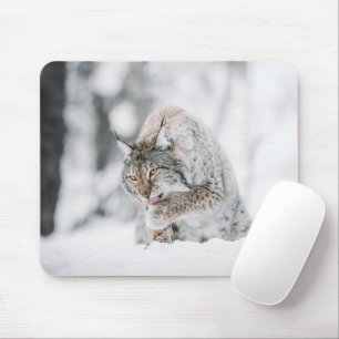 Snow Lynx Mouse Pad