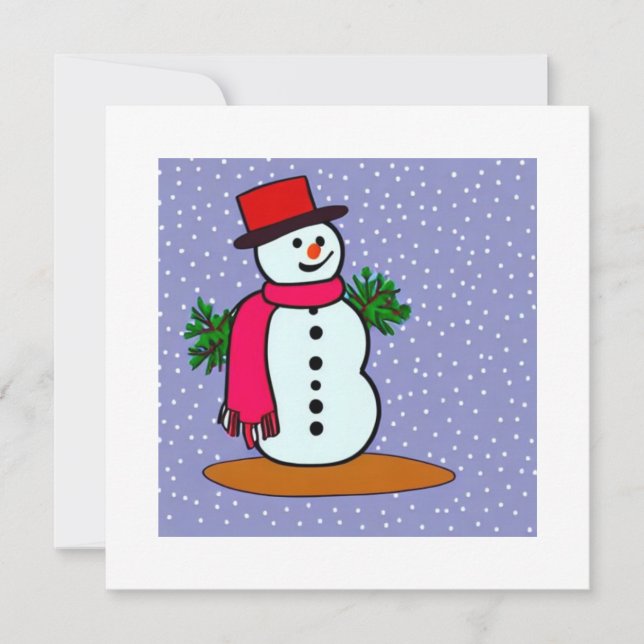 Snow man card (Front)