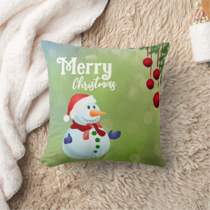 Snow man cushion