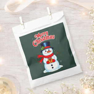 Snow man hat Christmas hat Favour Bag