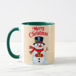 Snow man hat Christmas hat Mug