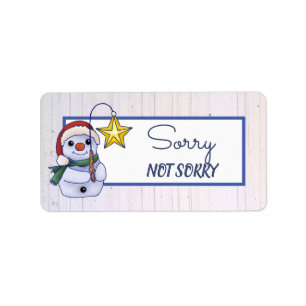 Snow Man Label