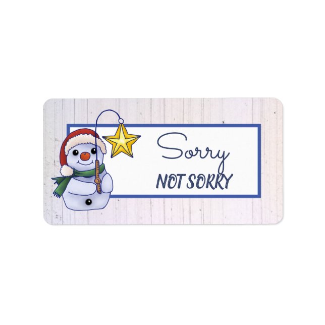 Snow Man Label (Front)