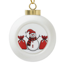 Snow man ornament