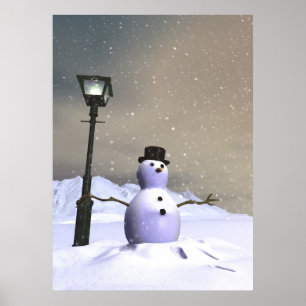 Snow Man Poster