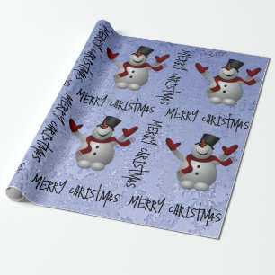 Snow man Wrapping Paper
