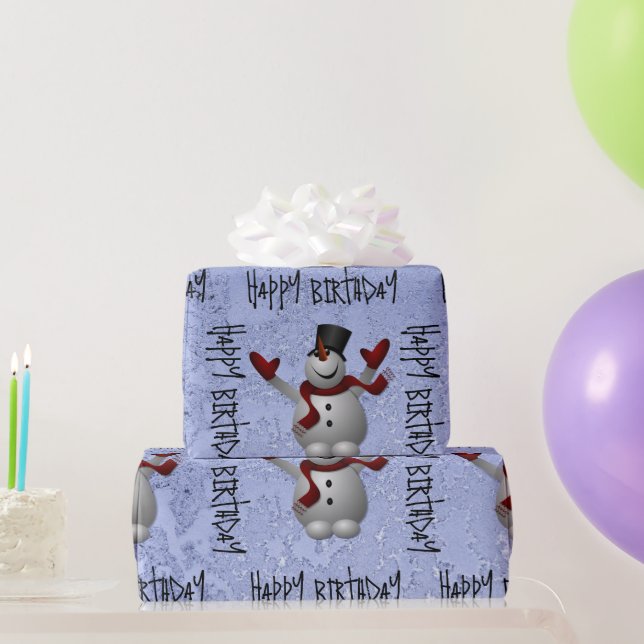 Snow man Wrapping Paper (Party Gifts)