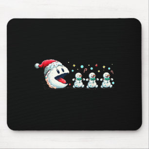 Snow Man Xmas Tee Snowman Gamer  Mouse Pad